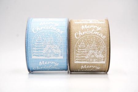 Weihnachtliche Schneehütte & Baum Design Drahtband_KF9485.KF9486.KF9487 (2)